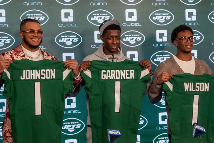 Jets first round picks Jermaine Johnson, Ahmad Gardner and Garrett Wilson